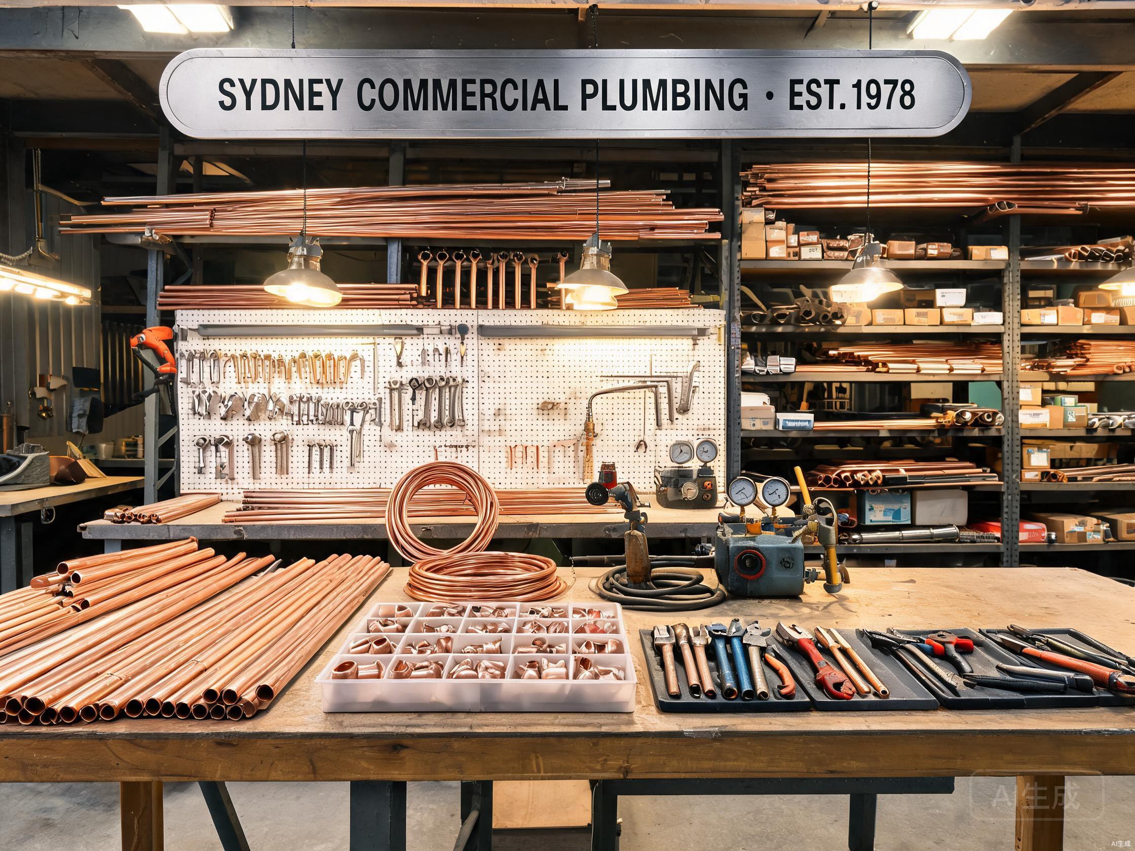 JN Commercial Plumbing workshop and professional tools