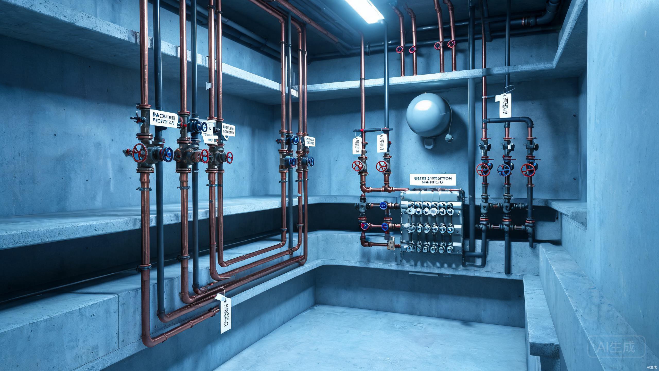 Office tower plumbing maintenance