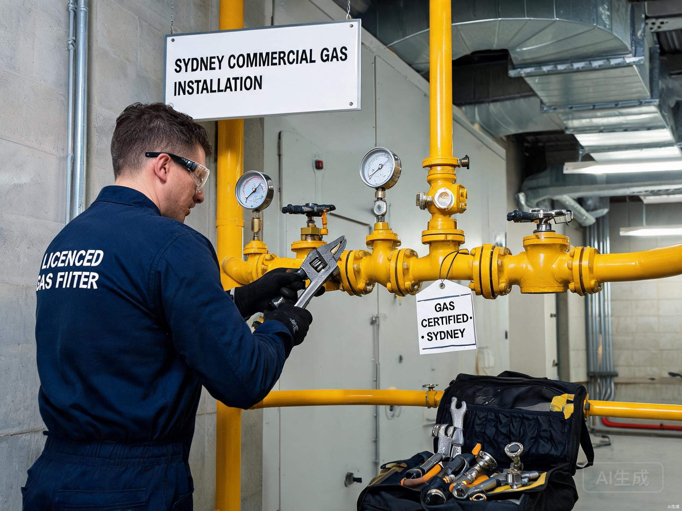 Commercial gas line upgrade